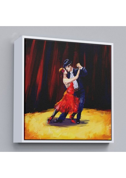 Çerçeveli Tango Danscıları Yağlıboya Görünüm Dekoratif Kanvas Duvar TABLOSU-5846 fırsatları