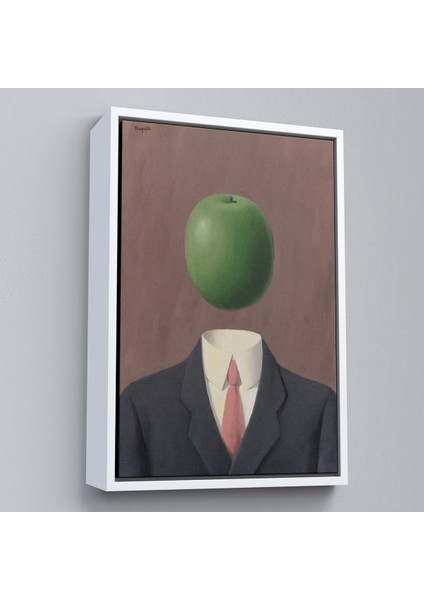 Çerçeveli Rene Magritte - Soyut Sabit Fikir TABLOSU-7343