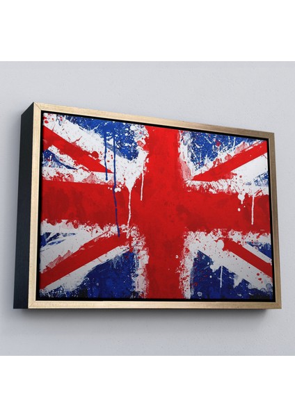 Çerçeveli Ingiltere Bayrağı Duvar Sanatı Kanvas Tablo, Ev ve Ofis DEKORU-5401 modelleri