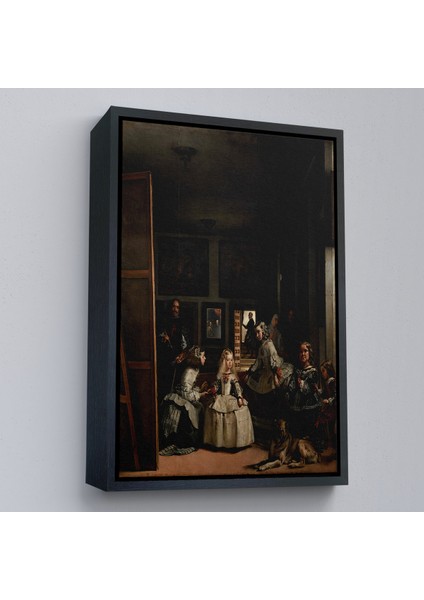 Çerçeveli Diego Velázquez - Nedimeler Tablosu - Las MENINAS-7349