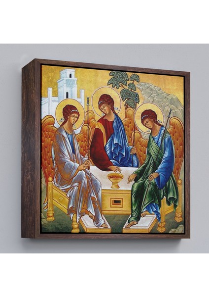 Çerçeveli Andrei Rublev Tarafından Kutsal Üçleme Kanvas Tablo, Hristiyan Kilise HEDIYESI-5327 fiyatları