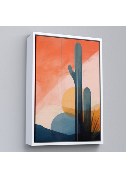 Çerçeveli Kaktüs Desenli Soft TABLO-7656 fırsatları