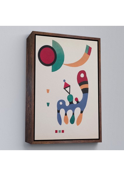 Çerçeveli Vasiliy Kandinsky - 11 Resim ve 7 Şiir Soyut TABLOSU-7485