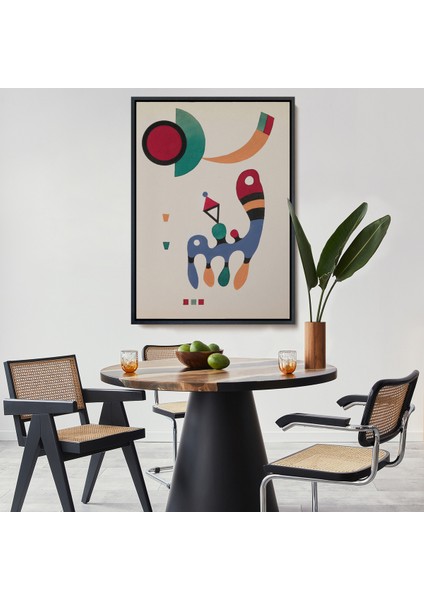 Çerçeveli Vasiliy Kandinsky - 11 Resim ve 7 Şiir Soyut TABLOSU-7485