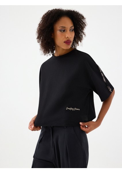 Crop Kadın Tshirt K.kol