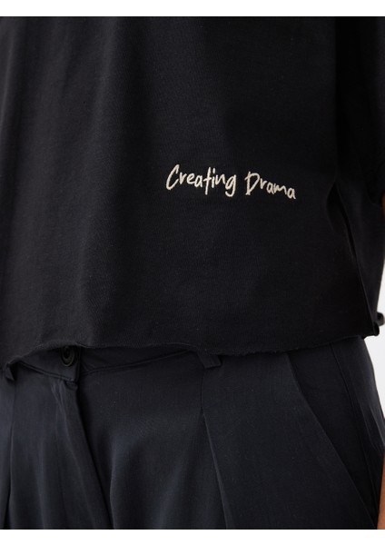Crop Kadın Tshirt K.kol fırsatları