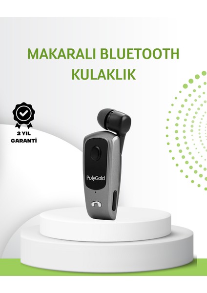 10 Saat Konuşma Süreli Klipsli Bluetooth Kulaklık