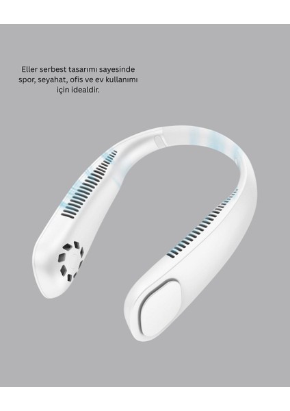 9000MAH Şarjlı Boyun Tipi Taşınabilir Vantilatör modelleri