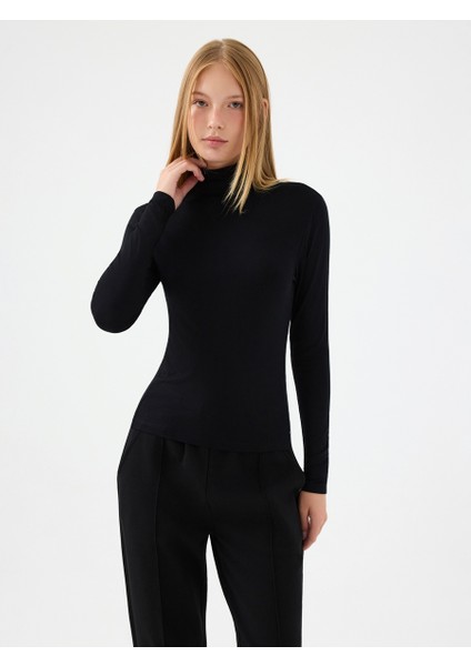 Slim Fit Kadın Bluz U.kol