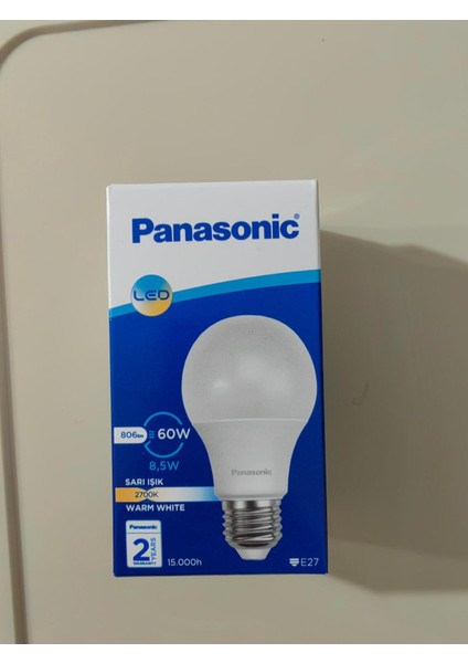 8,5W 2700 Kelvin Sarı Işık LED Ampul