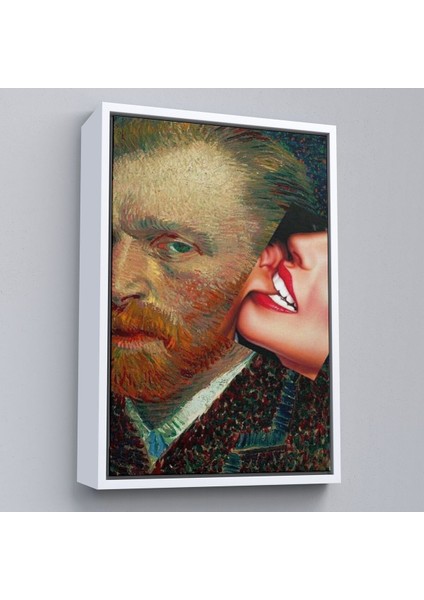 Çerçeveli Vincent Van Gogh Kulağını Isıran Kadın Pop Art TABLO-6486 fırsatları