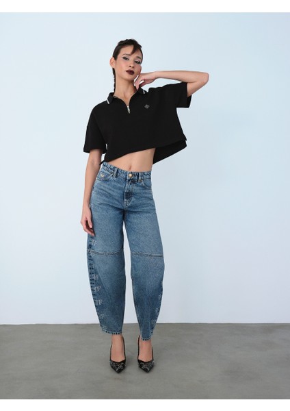Oversize Fit Kadın Polo K.kol fiyatları