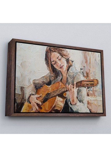 Çerçeveli Gitar Çalan Kız Duvar TABLOSU-1241 fiyatları