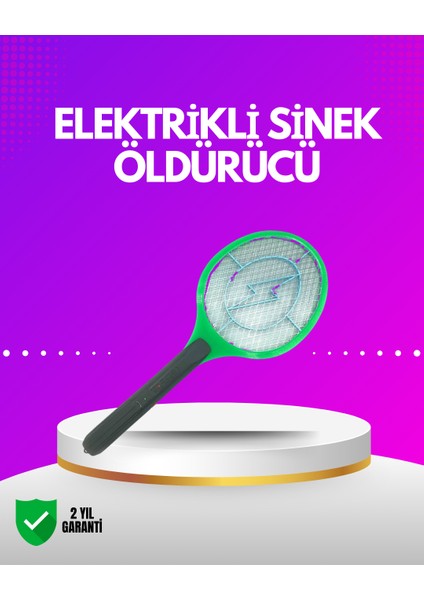 Iç ve Dış Mekan Elektrikli Sinek Öldürücü | Hafif ve Ergonomik Tasarım