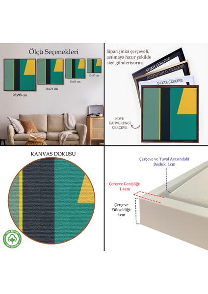 Çerçeveli Léon Wuidar - Soyut TABLO-8303 indirimleri