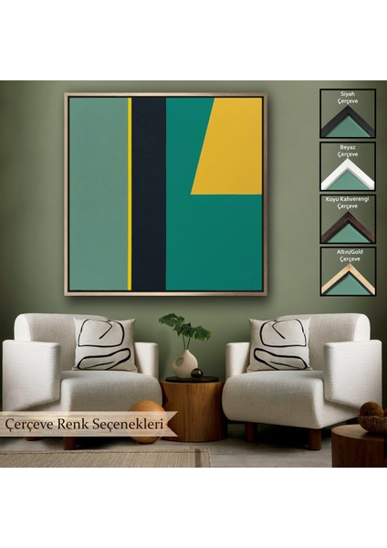 Çerçeveli Léon Wuidar - Soyut TABLO-8303