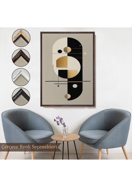 Çerçeveli Dekoratif Soyut TABLO-8012