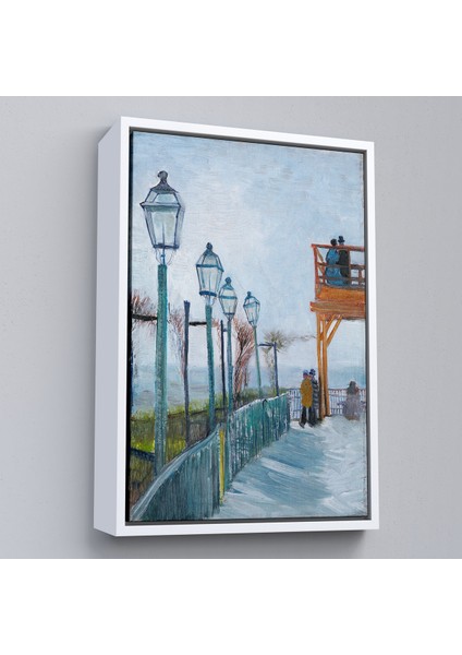 Çerçeveli Vincent Van Gogh -Moulin De Blute-Fin Montmartre'deki TERASTABLO-7454 fırsatları
