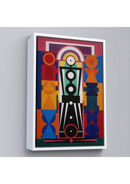Çerçeveli Auguste Herbin - Kompozisyon TABLOSU-8093