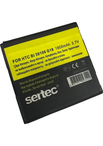 Htc G18 Sensation Xe / Bı 39100 Uyumlu Batarya
