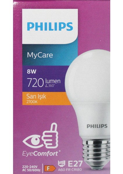 Eyecomfort (Göz Rahatlığı) 12 Adet Set 8W 2700K Sarı Işık (Orjinal Üründür) fiyatları