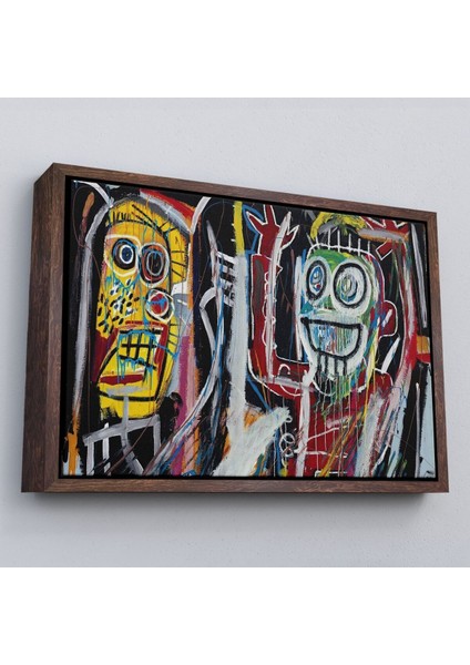 Çerçeveli Jean Michel Basquiat, Boom Patmala Eseri Kanvas TABLO-5032