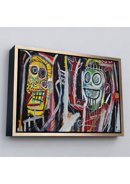 Çerçeveli Jean Michel Basquiat, Boom Patmala Eseri Kanvas TABLO-5032 fiyatları