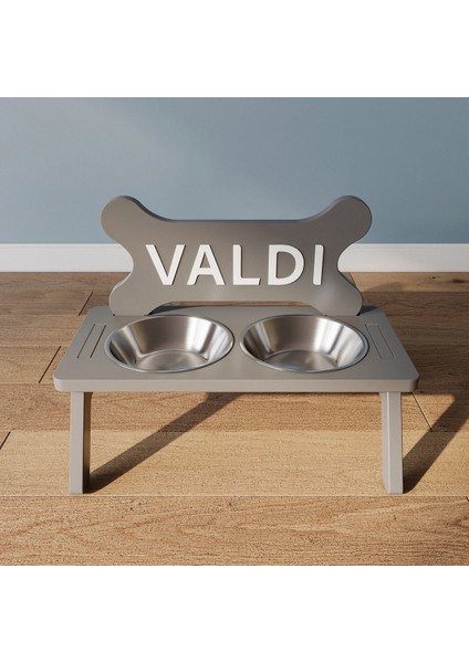Modern Büyük Kare Köpek Kulübesi, El Yapımı, Ahşap, Hediye Mama Kabı, Gri Renk fırsatları