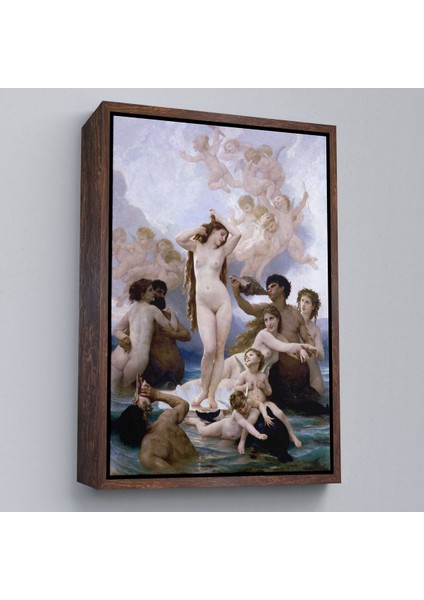 Çerçeveli Venüsün Duğuşu Tablosu - Birth Of Venus William-Adolphe BOUGUEREAU-6474