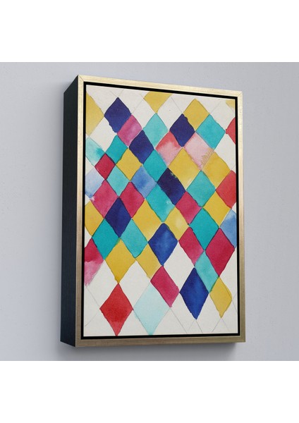 Çerçeveli Elmaslarla Renk Çalışması Tablo - Vasily KANDINSKY-7491 modelleri