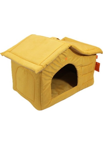 Kadife Kedi ve Köpek Evi, Turuncu, Iç Mekan Rahatlığı Için Güzel Tasarım