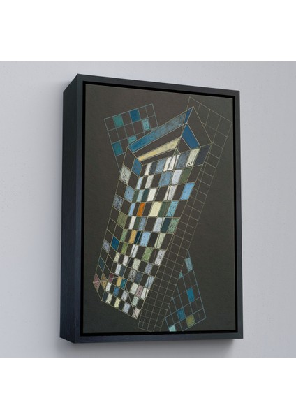 Çerçeveli Wassily Kandinsky - Küçük Uçaklar TABLOSU-7494