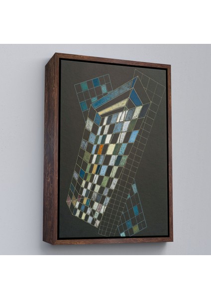 Çerçeveli Wassily Kandinsky - Küçük Uçaklar TABLOSU-7494 fiyatları