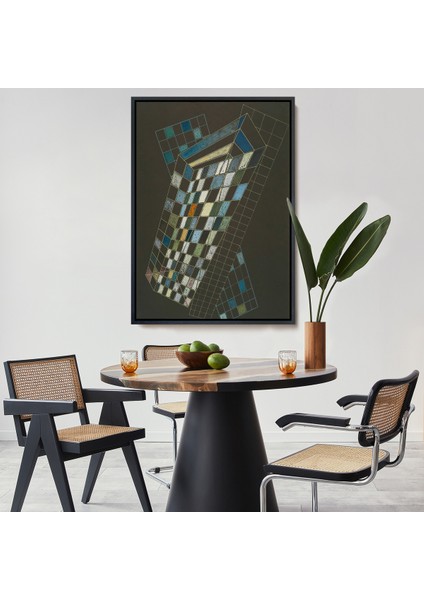 Çerçeveli Wassily Kandinsky - Küçük Uçaklar TABLOSU-7494