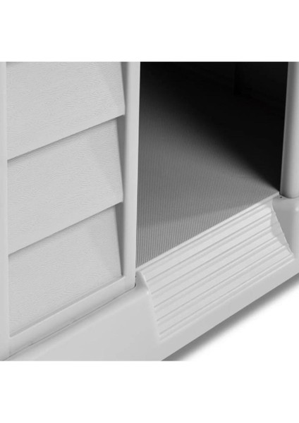 Dış Mekan Büyük Plastik Köpek Kulübesi, Antrasit-Taş Gri, Yeşil Renk modelleri