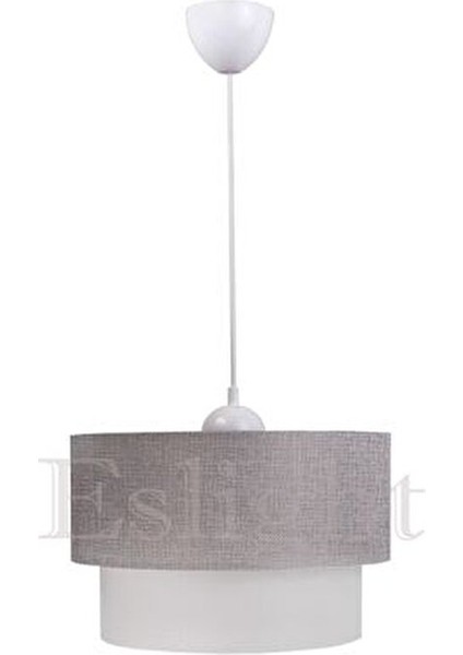 Stone Pasta Sarkıt Avize Açık Gri Modern Tasarım 30 cm Yükseklik 19 cm