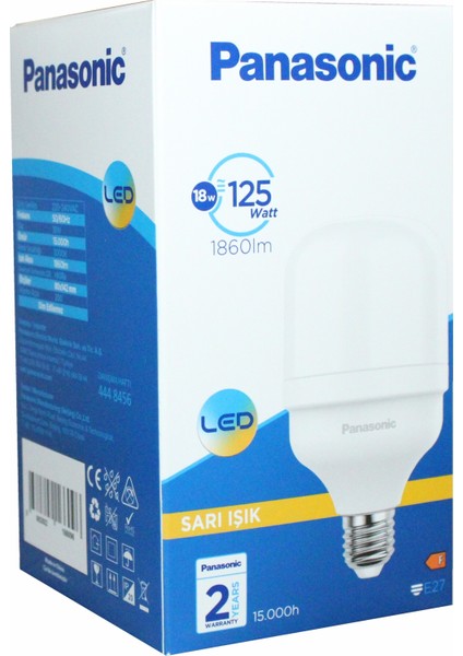 Büyük Boy 18W Torch Ampul 3000 Kelvin 1860 Lümen 8*14,2 cm