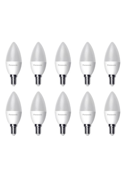 Mum Ampul 6.5W E14 Duylu 4000K (Göz Yormaz Sarı ve Beyazın Arası Renk) 10 Adet Set