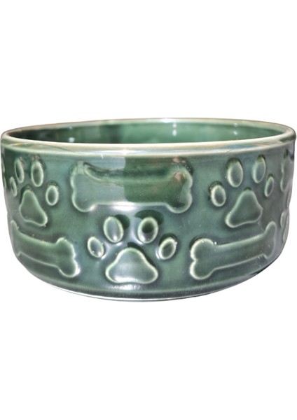 Haki Seramik Mama ve Su Kabı, Şık ve Dayanıklı Evcil Hayvan Ihtiyaçları