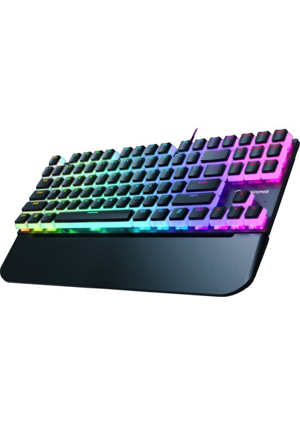 Suki Tkl Mekanik Blue Outemu Switch Puding Keycaps Ingilizce Q USB Gaming Klavye