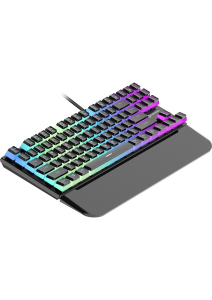 Suki Tkl Mekanik Black Outemu Switch Puding Keycaps Ingilizce Q USB Gaming Klavye indirimleri
