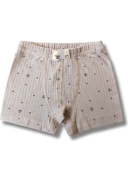 %100 Pamuk Erkek Çocuk Boxer Külot Iç Çamaşır 6'lı Set