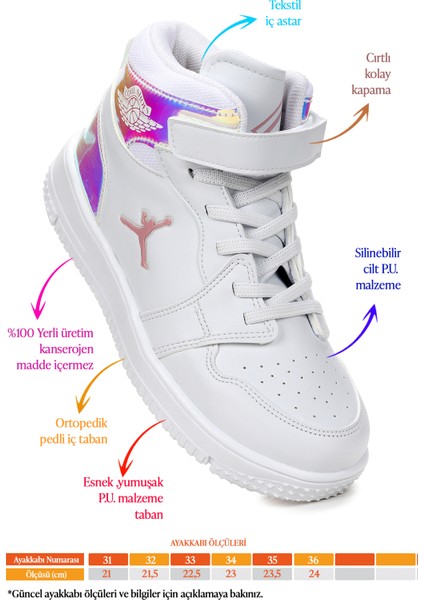 Hayka Hologram Cırtlı Kız Çocuk Spor Ayakkabı fiyatları