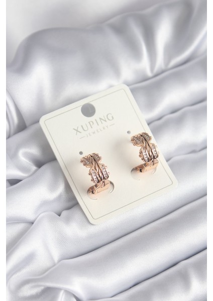 Xuping Model Zirkon Taşlı Halka Kadın Küpe - TJ-BKP8322