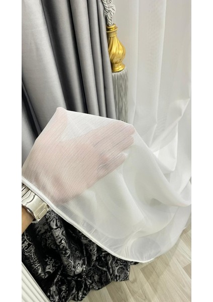 Taçsoft Bambu Ağır Gramajlı Şantuklu 1/3 Kat Sık Pileli Tül Perde Her Odaya Uygun Ütü Istemeyen modelleri