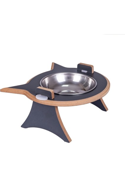 Gri Çelik Kedi ve Köpek Mama ve Su Kabı, Dayanıklı ve Şık Tasarım fiyatları