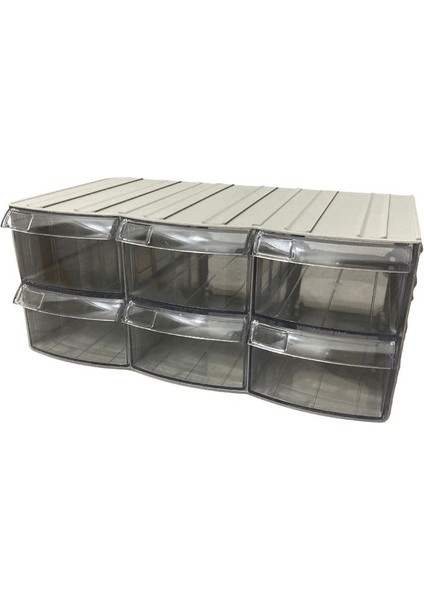Plastik Çekmeceli Kutu 6 Çekmeceli 746M