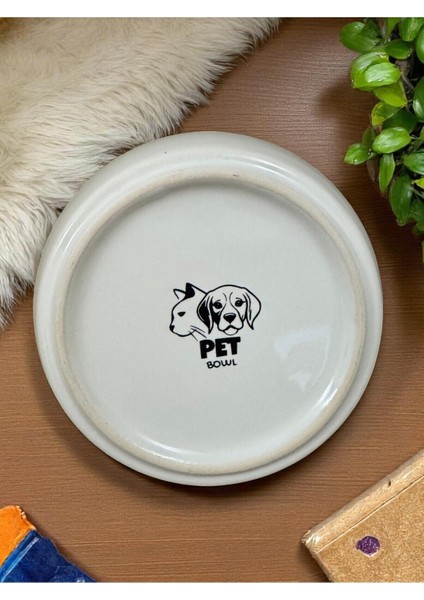 Sevimli Kedi Figürlü Seramik Mama ve Su Kabı, 13 Cm, Kaymaz, Temizliği Kolay fırsatları