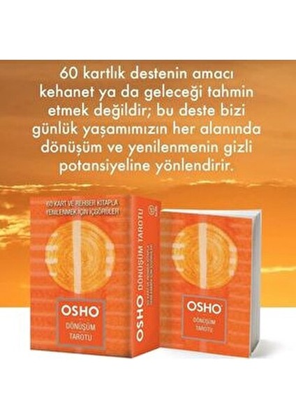 Dönüşüm Tarotu - Osho (Bhagwan Shree Rajneesh) 176 Sayfa Ciltsiz Butik Yayınları fırsatları