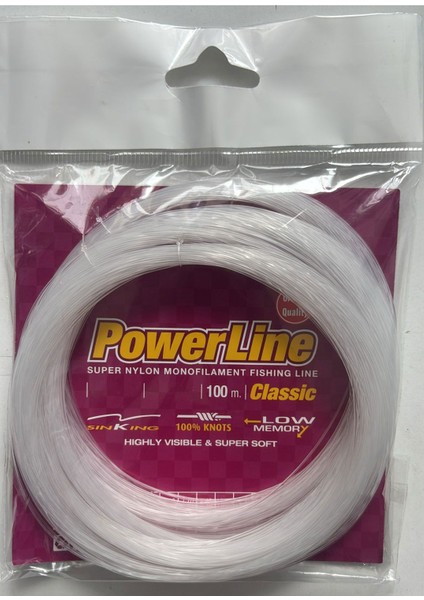 Classıc 100 mt Poşet Monofilament Misina Beyaz